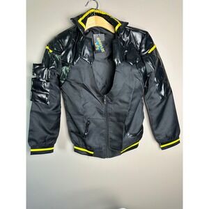 Cosplay Life My Hero Academia Hawks Bomber Jacket Black Yellow Anime Mens Small